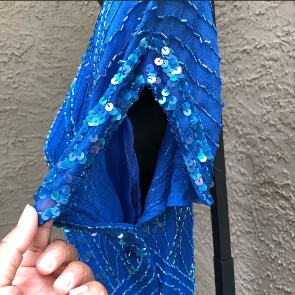🥶Vintage Beaded & Sequin Lillie Rubin Dress (S) - Picture 9 of 16